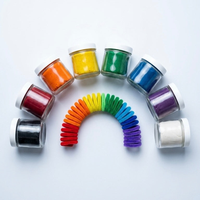 Roy G Biv Dough Set